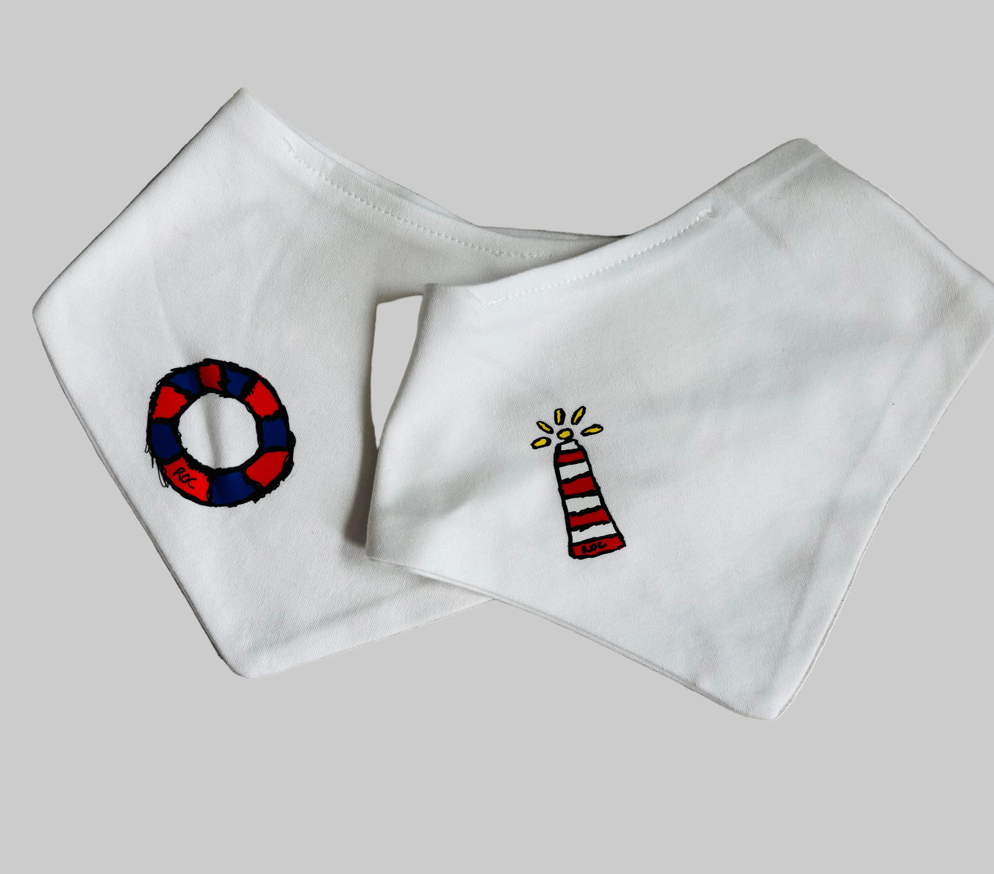 The Beach Days Bandana bib set