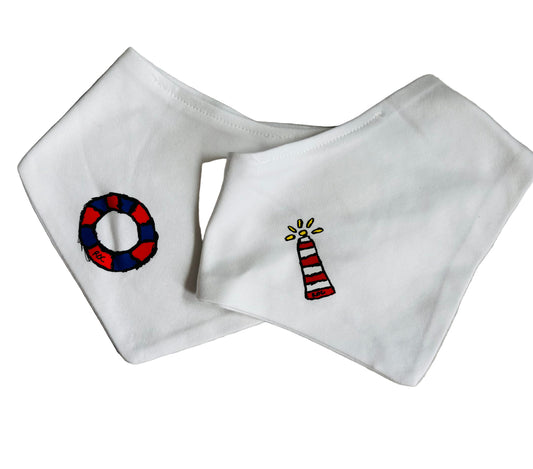 The Beach Days Bandana bib set